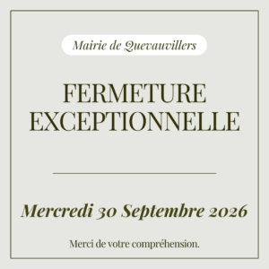 Lire la suite à propos de l’article ✖️ [MAIRIE] • FERMETURE EXCEPTIONNELLE