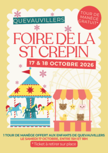 Lire la suite à propos de l’article 🎠 [FOIRE DE LA ST CRÉPIN] • TOUR DE MANÈGE GRATUIT